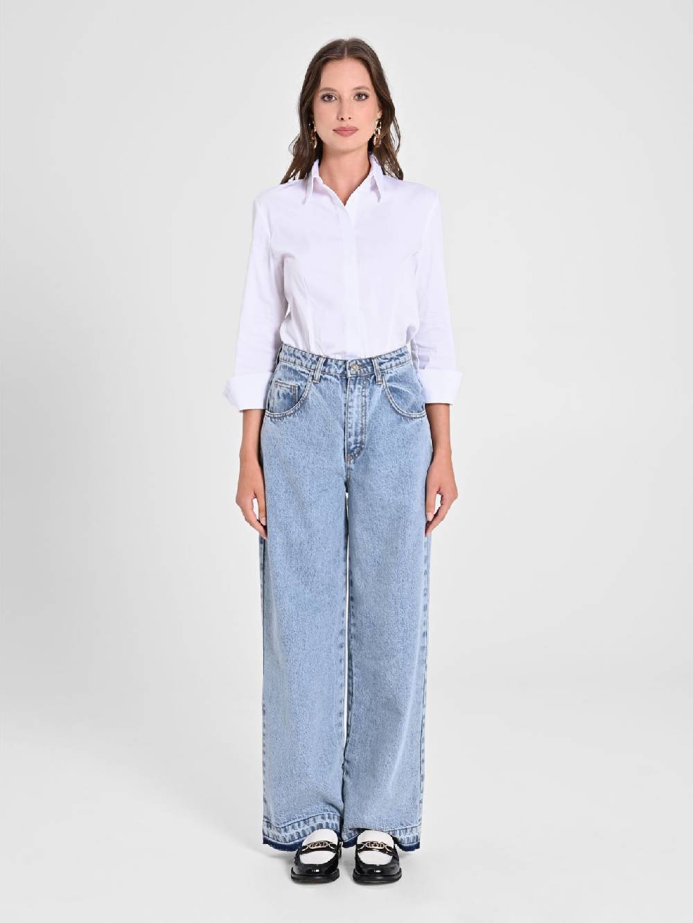 Rinascimento Jeans Chiari Wide Leg Fino al 60% di sconto