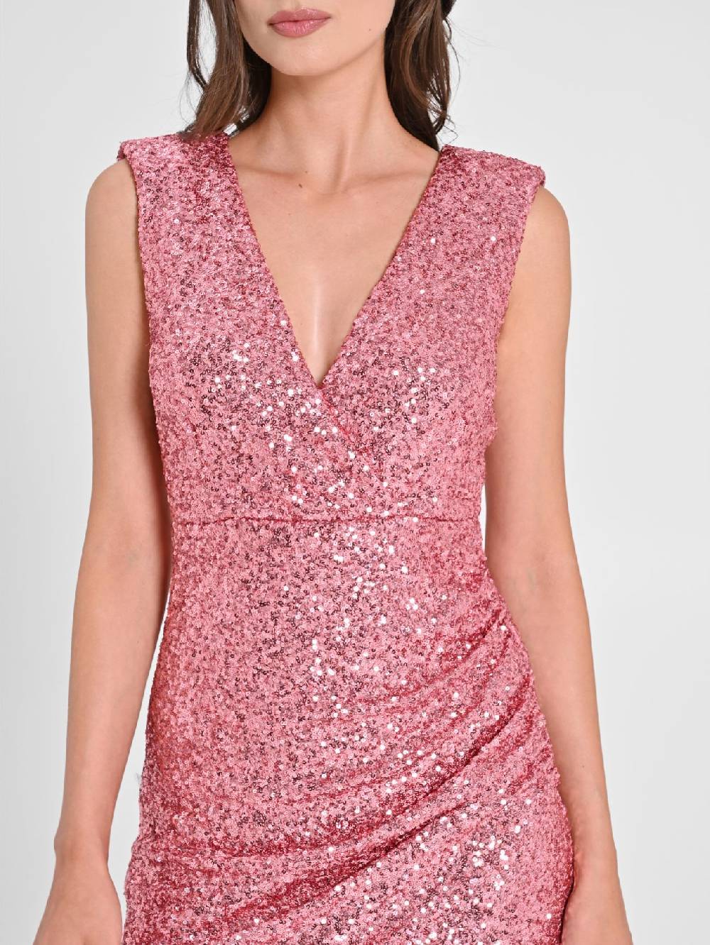 Rinascimento Tubino Paillettes Rosa Fino al 65% di sconto