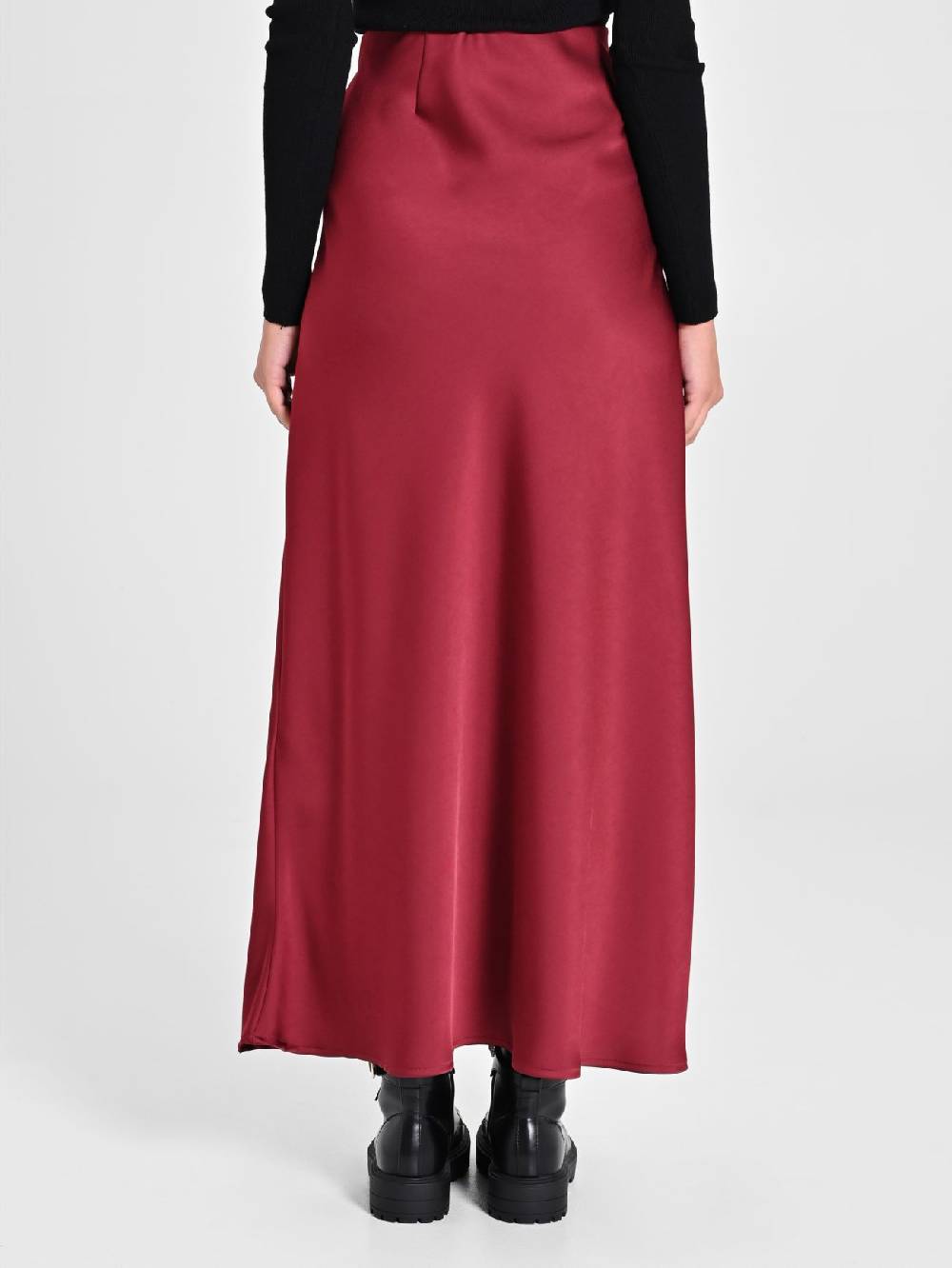 Rinascimento Gonna Midi in Envers Satin Offerta speciale della fabbrica