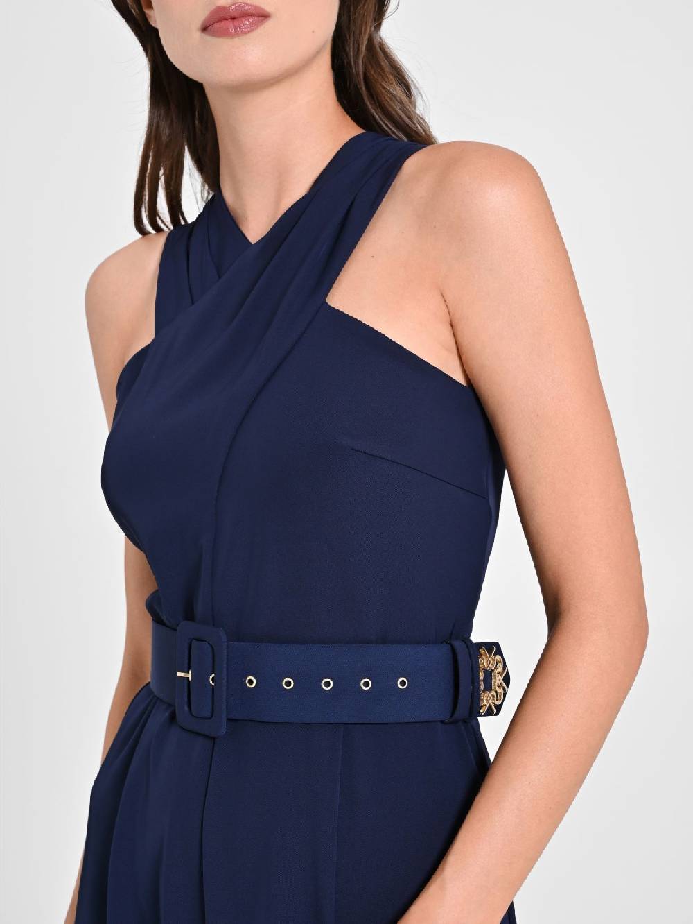 Rinascimento Tuta con Scollo intrecciato Blu Navy Solo un giorno rimasto