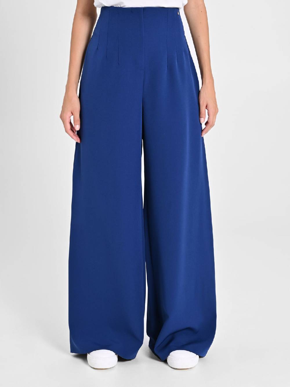 Rinascimento Pantaloni Wide Leg Blu Navy Trasporto libero internazionale