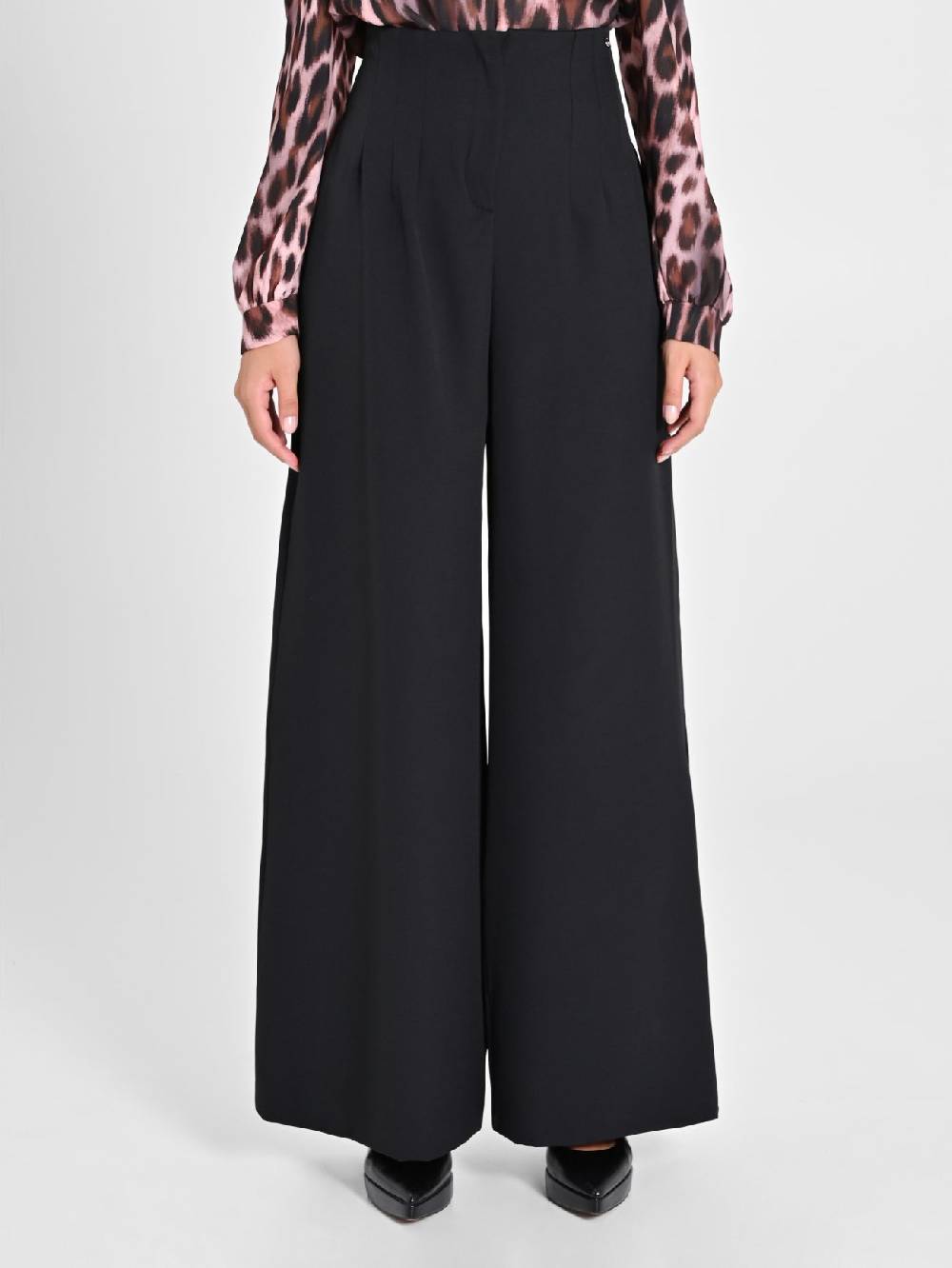 Rinascimento Pantaloni Wide Leg Neri Officina