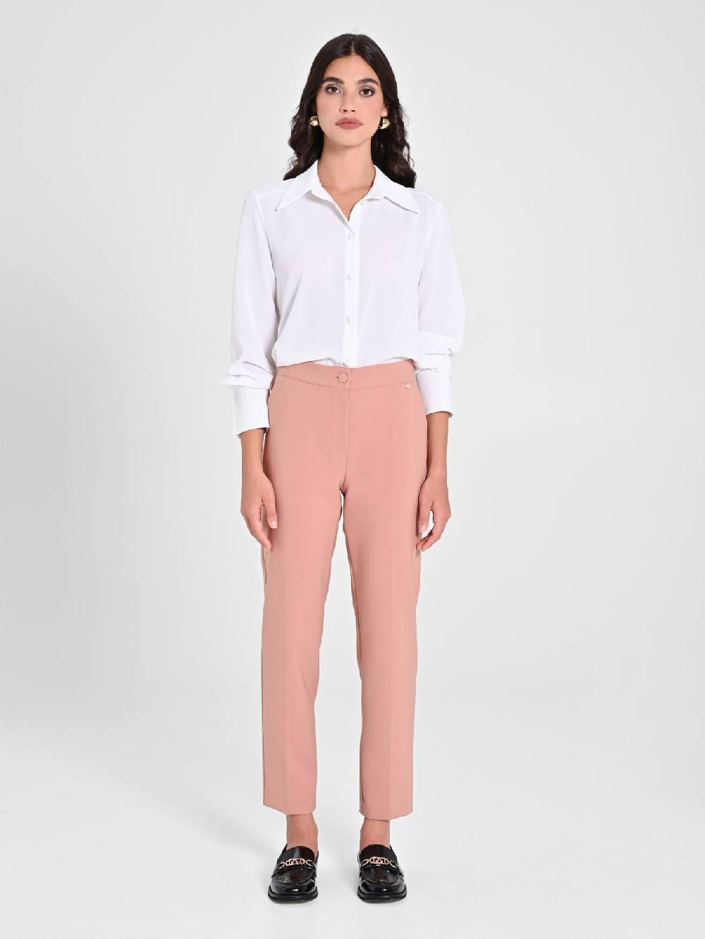 Rinascimento Pantaloni Straight Rosa 50% di sconto per tempo limitato