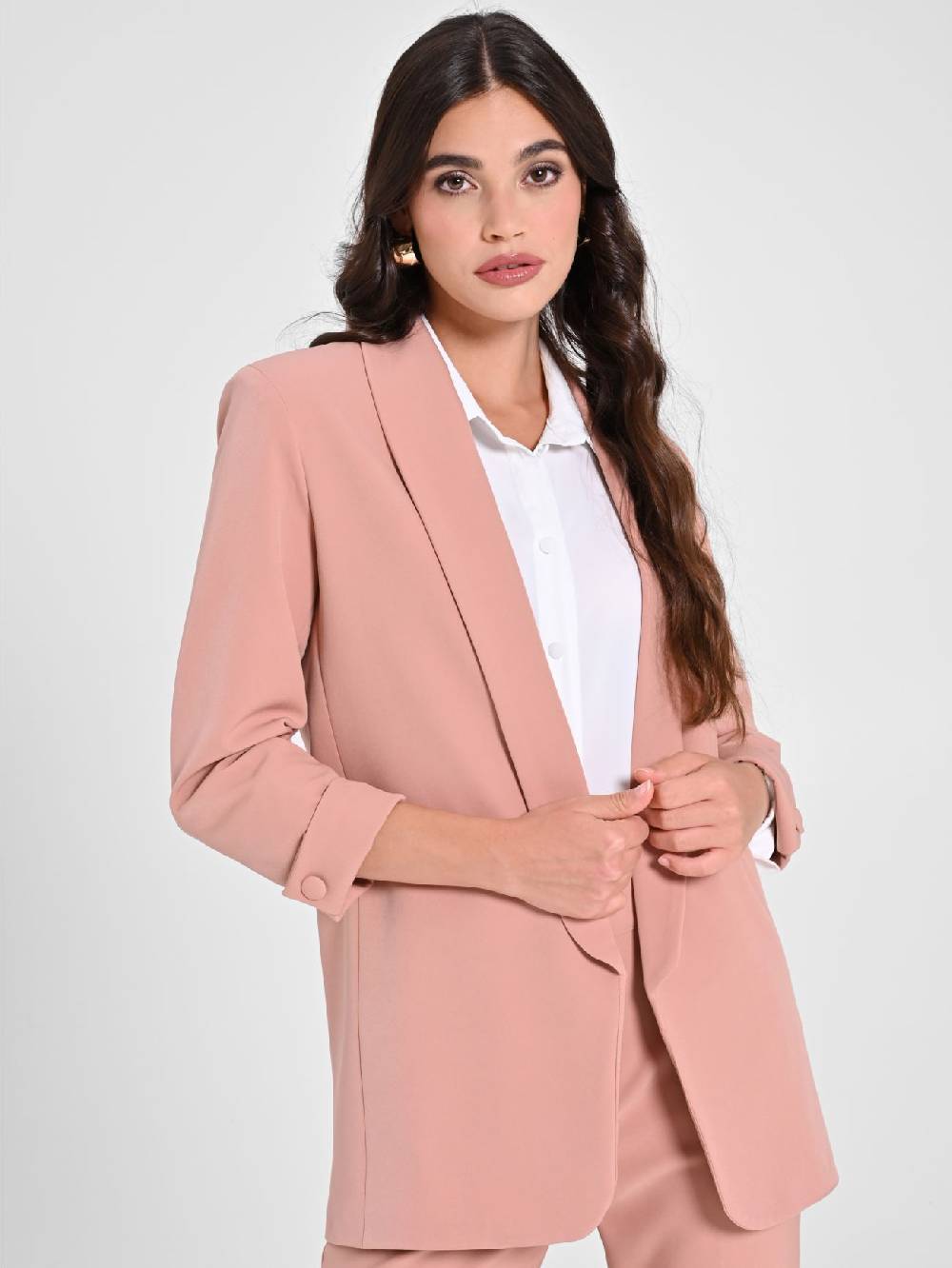 Rinascimento Giacca Aperta Rosa Italia