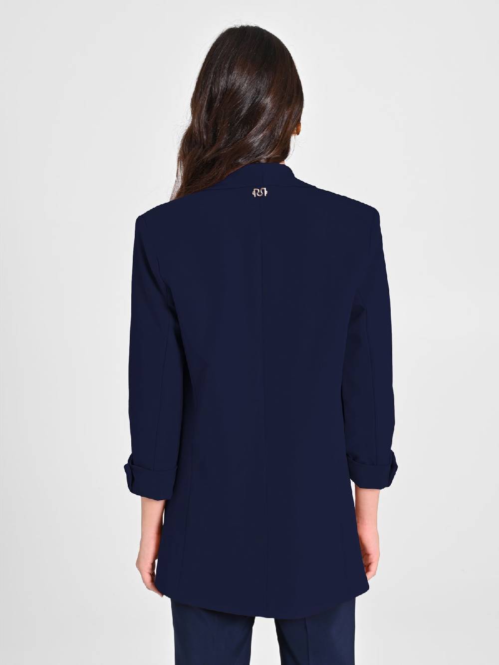 Rinascimento Giacca Aperta Blu Navy In Linea