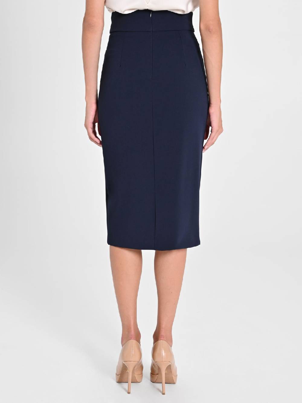 Rinascimento Gonna Tubino Blu Navy Fino Al -60%