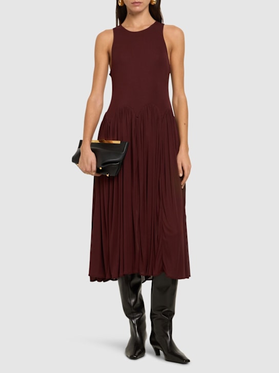 Luisaviaroma Vestito midi Axar in jersey Vendita Economica