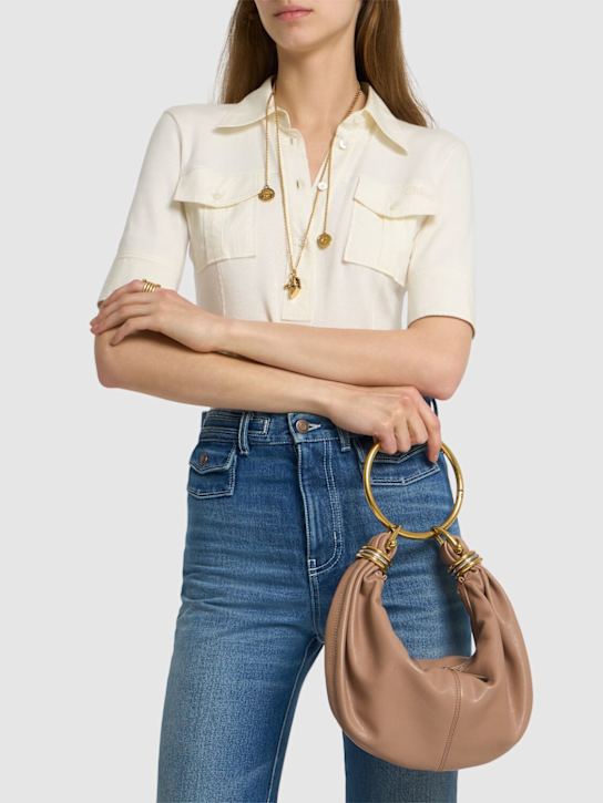 Luisaviaroma Borsa Bracelet in pelle martellata lucida Sconto