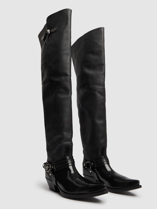 Luisaviaroma Stivali western sopra il ginocchio in pelle 40mm Online