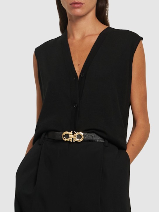 Luisaviaroma Cintura reversibile in pelle 25mm Smaltimento dello stoccaggio