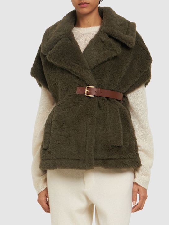 Luisaviaroma Cappa Abavo in shearling di cammello e seta Sconti VIP