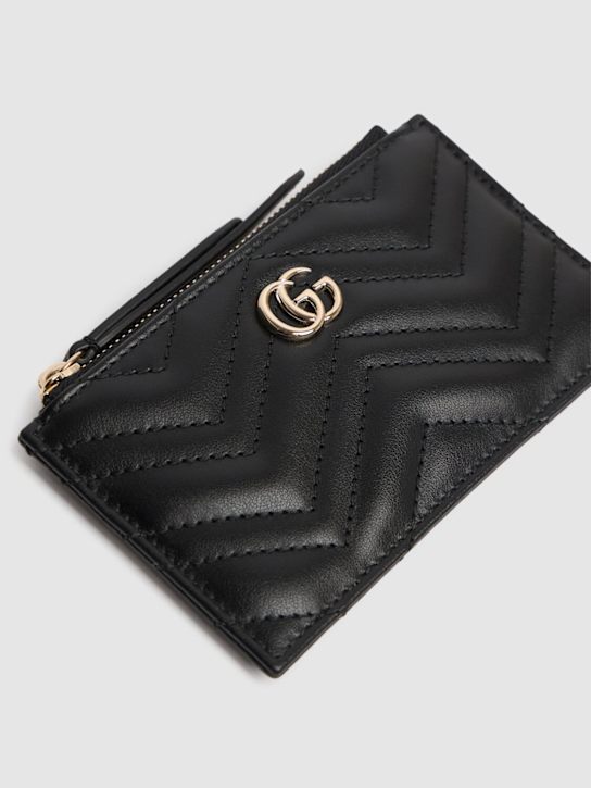 Luisaviaroma Portachiavi GG Marmont con zip in pelle ACQUISTA ORA
