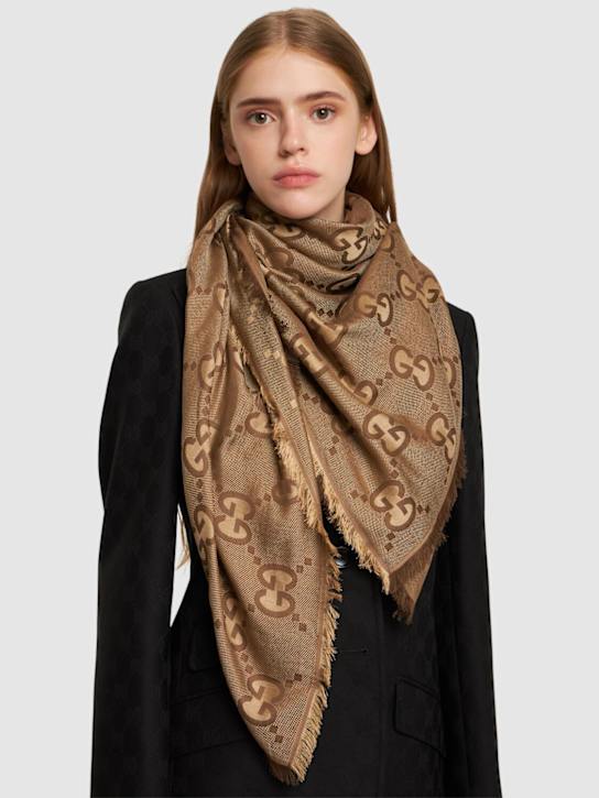 Luisaviaroma Foulard in seta e cotone Black Friday Prezzi