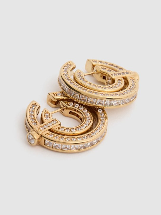 Luisaviaroma Orecchini a cerchio Halo con pavé Liquidazione