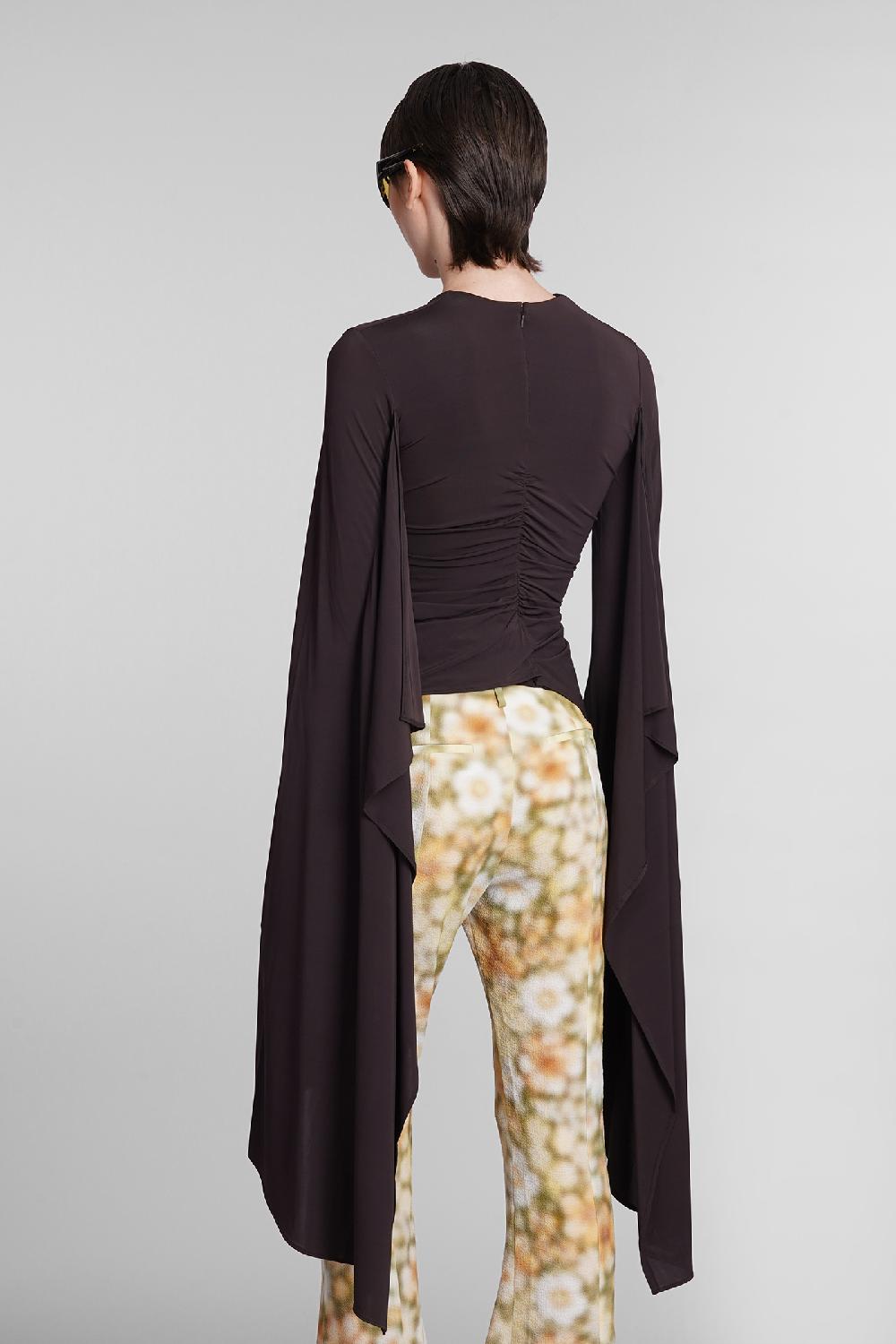Deliberti Acne Studios Maglia in viscosa marrone cod. 395337 - Deliberti The Luxury Shopping 50% di sconto per tempo limitato