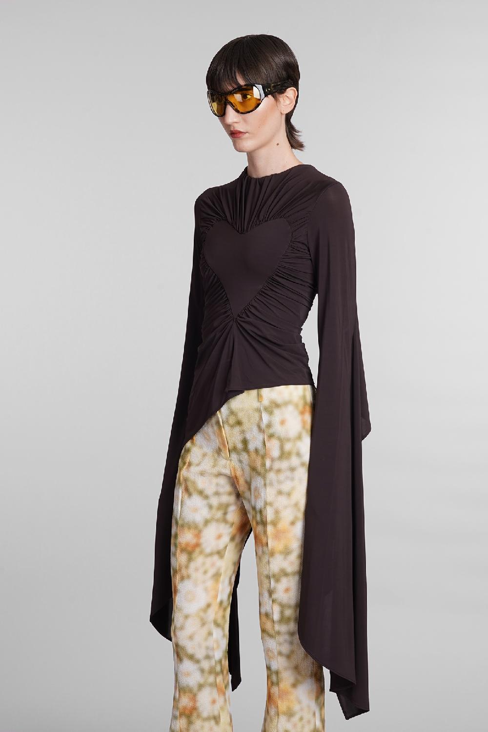 Deliberti Acne Studios Maglia in viscosa marrone cod. 395337 - Deliberti The Luxury Shopping 50% di sconto per tempo limitato