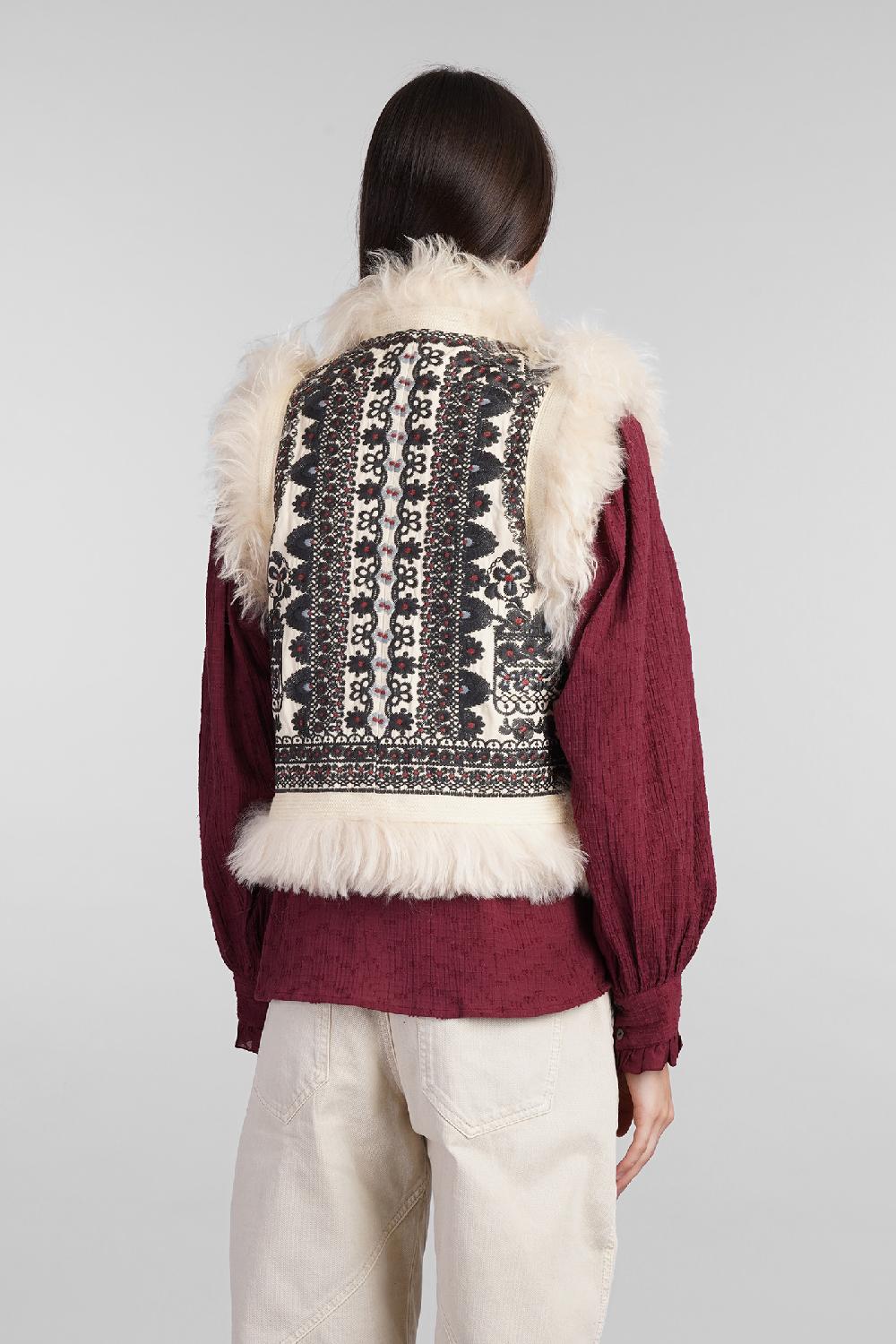 Deliberti Antik Batik Gilet sandor in cotone beige cod. 406697 - Deliberti The Luxury Shopping Qualità Garantita