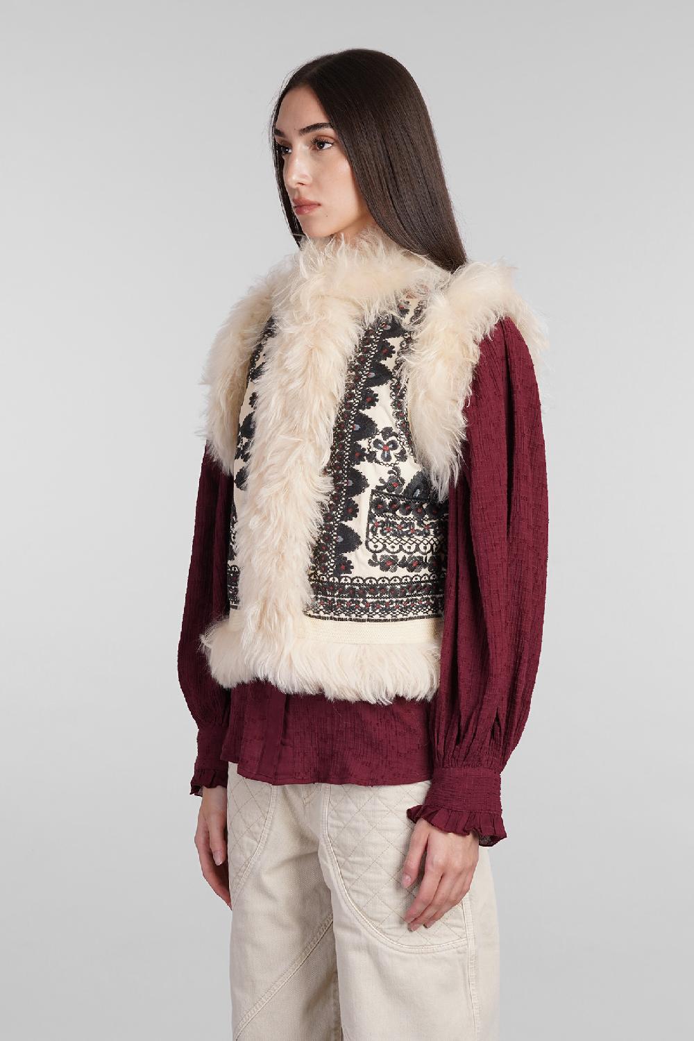 Deliberti Antik Batik Gilet sandor in cotone beige cod. 406697 - Deliberti The Luxury Shopping Qualità Garantita