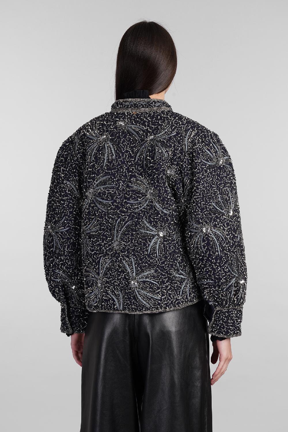 Deliberti Antik Batik Giacca casual matari in viscosa blu cod. 406695 - Deliberti The Luxury Shopping Acquista Ora
