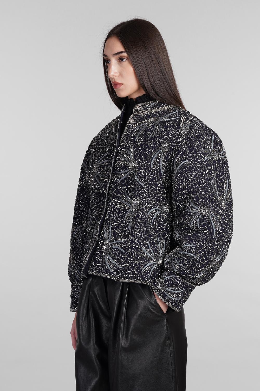 Deliberti Antik Batik Giacca casual matari in viscosa blu cod. 406695 - Deliberti The Luxury Shopping Acquista Ora