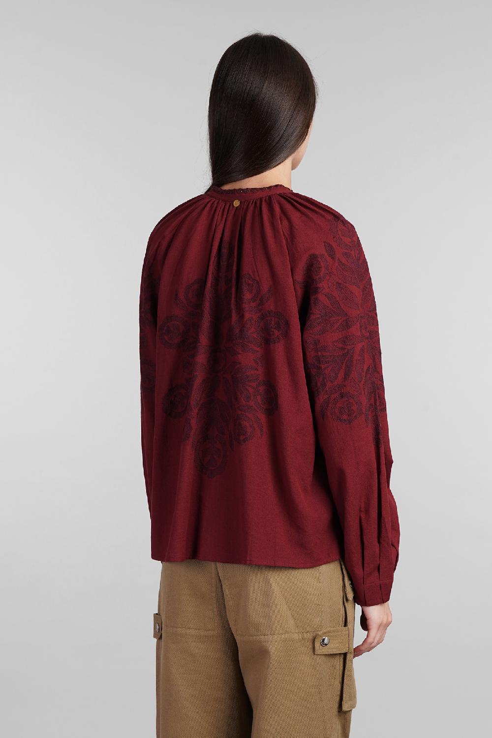 Deliberti Antik Batik Camicia eglantine in cotone bordeaux cod. 406692 - Deliberti The Luxury Shopping Promozione Limitata