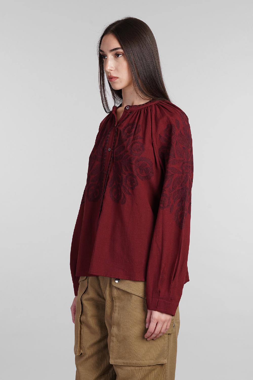 Deliberti Antik Batik Camicia eglantine in cotone bordeaux cod. 406692 - Deliberti The Luxury Shopping Promozione Limitata