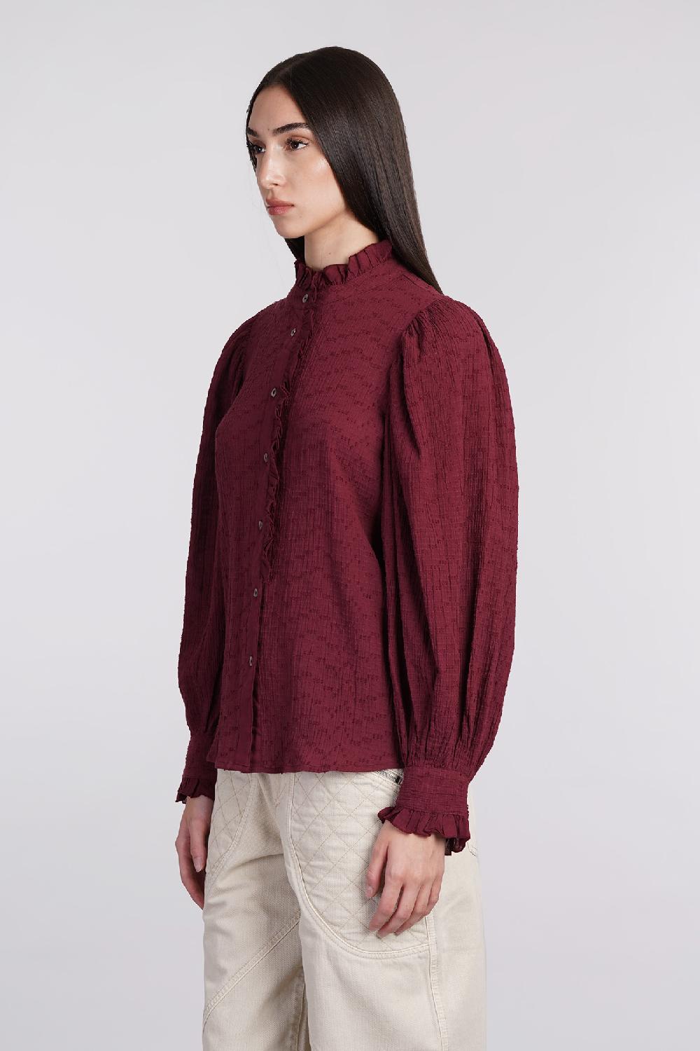 Deliberti Antik Batik Camicia yvette in cotone bordeaux cod. 406698 - Deliberti The Luxury Shopping Shopping Online