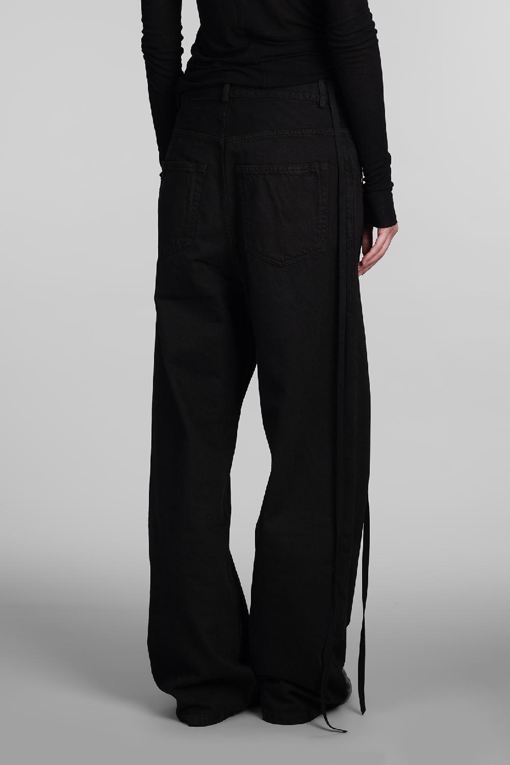Deliberti Ann Demeulemeester Jeans polly in cotone nero cod. 406851 - Deliberti The Luxury Shopping Sottocosto