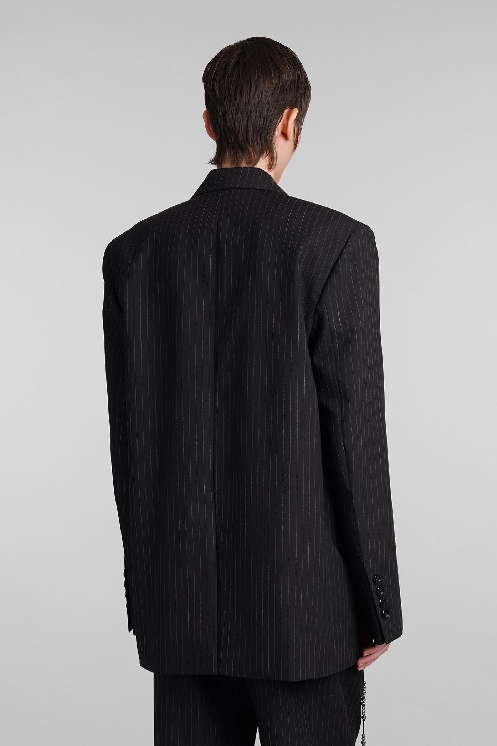Deliberti Ann Demeulemeester Blazer lizzie in lana nera cod. 409431 - Deliberti The Luxury Shopping Presa