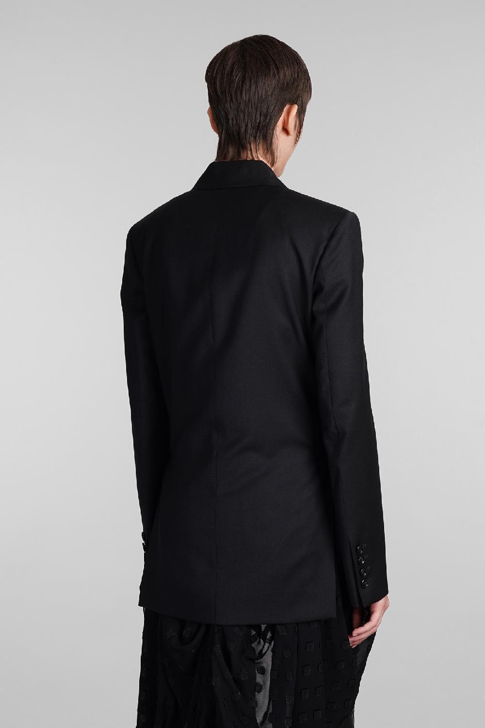Deliberti Ann Demeulemeester Blazer elin in lana nera cod. 409432 - Deliberti The Luxury Shopping Sconto