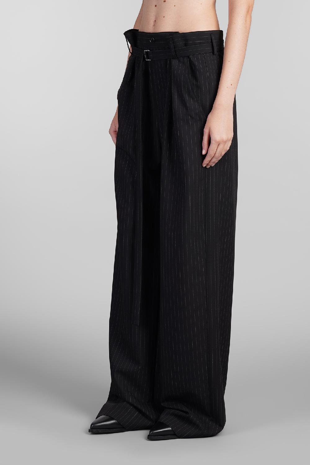 Deliberti Ann Demeulemeester Pantalone linna in lana nera cod. 409434 - Deliberti The Luxury Shopping Economico
