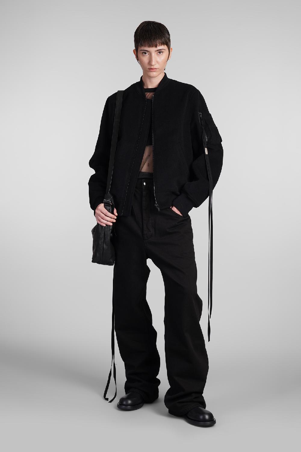 Deliberti Ann Demeulemeester Bomber barbara in lana nera cod. 409444 - Deliberti The Luxury Shopping In Vendita