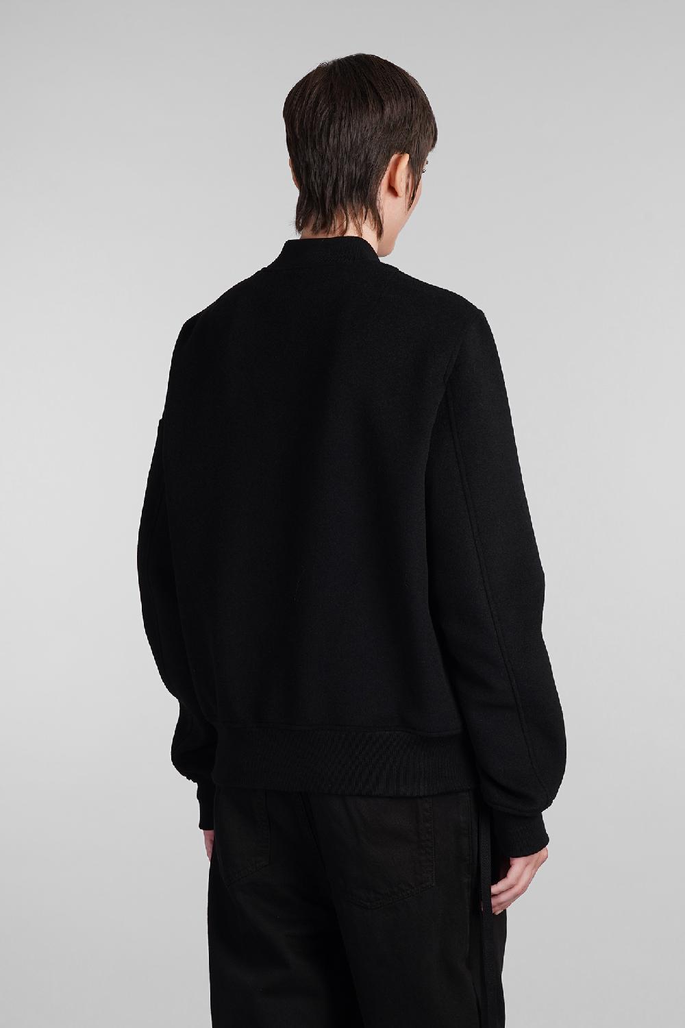 Deliberti Ann Demeulemeester Bomber barbara in lana nera cod. 409444 - Deliberti The Luxury Shopping In Vendita