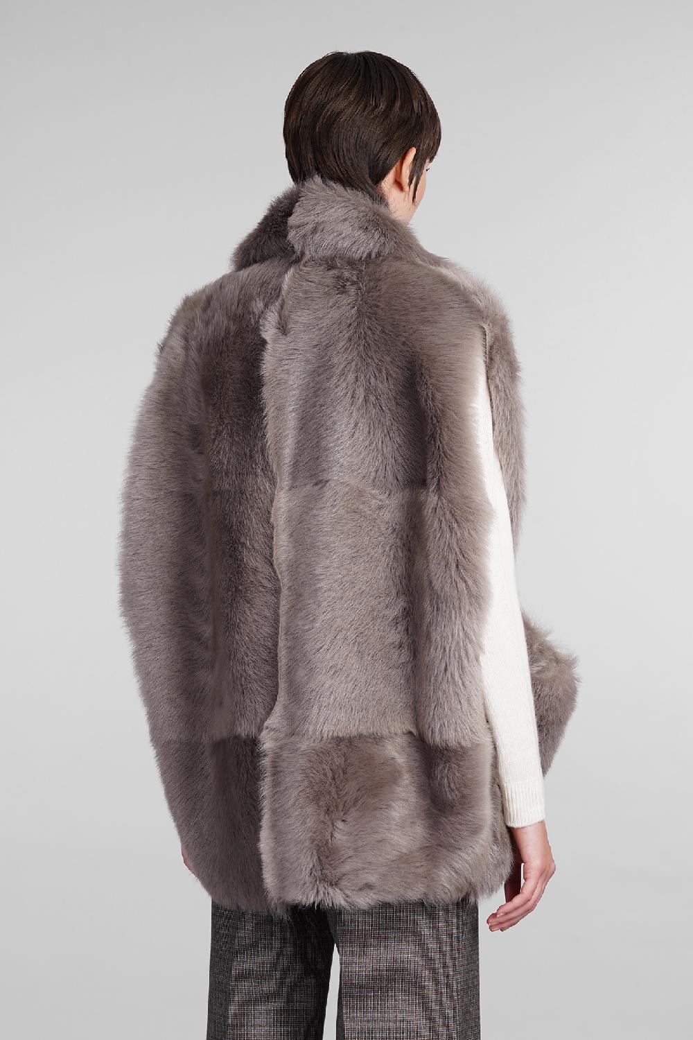 Deliberti Blancha Pelliccia in pelle taupe cod. 407903 - Deliberti The Luxury Shopping Saldi