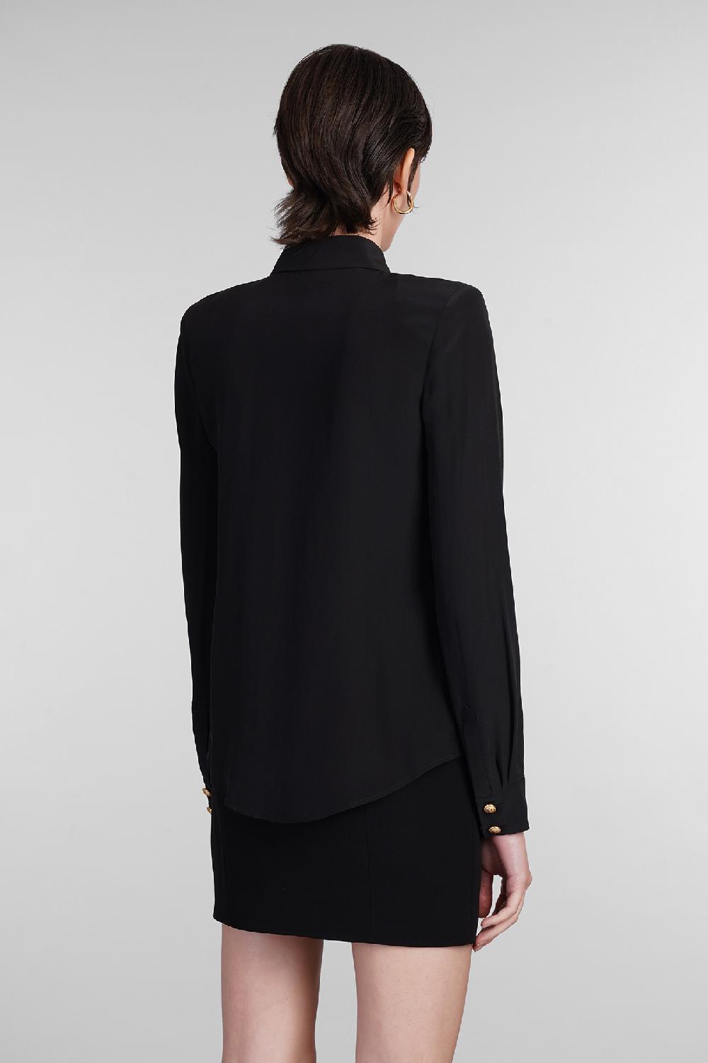 Deliberti Balmain Camicia in seta nera cod. 403032 - Deliberti The Luxury Shopping Negozio