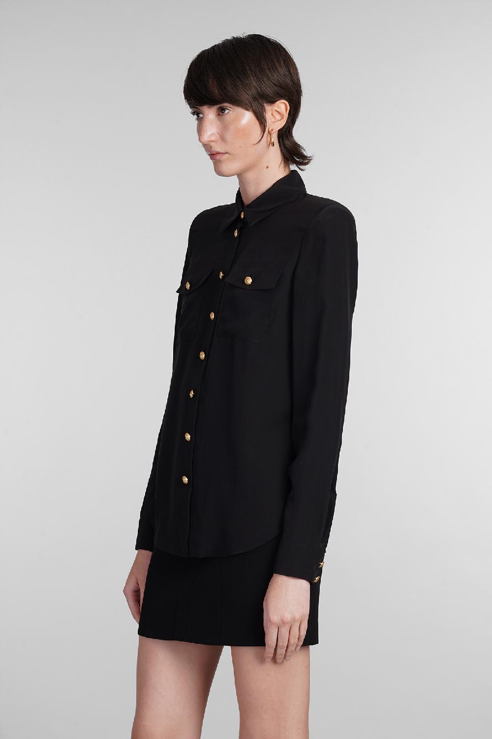 Deliberti Balmain Camicia in seta nera cod. 403032 - Deliberti The Luxury Shopping Negozio