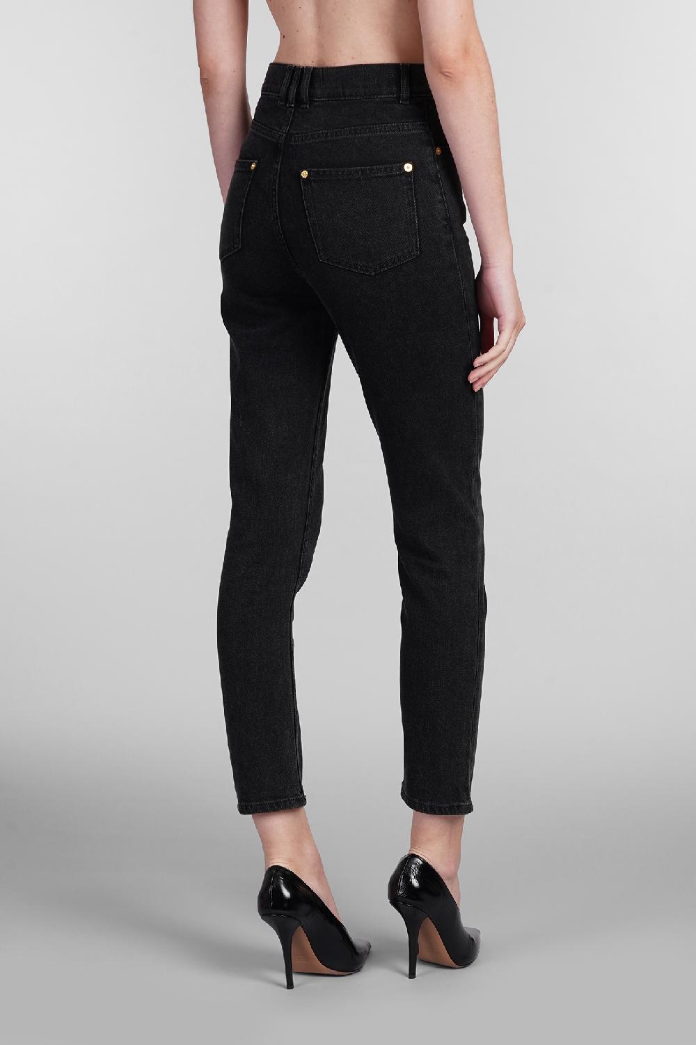 Deliberti Balmain Jeans in cotone nero cod. 403036 - Deliberti The Luxury Shopping Spedizione gratuita