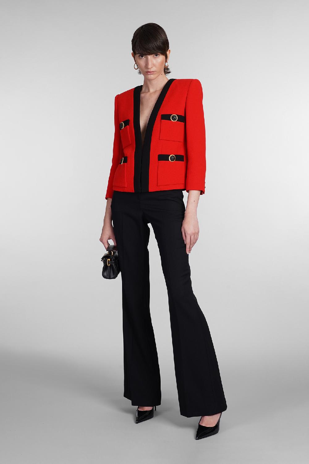 Deliberti Balmain Pantalone in lana nera cod. 403037 - Deliberti The Luxury Shopping Sconto di tempo limitato