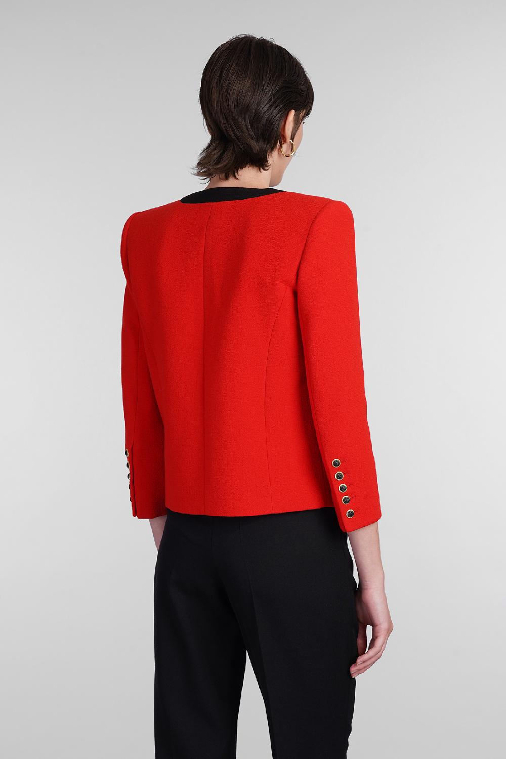 Deliberti Balmain Blazer in lana rossa cod. 403044 - Deliberti The Luxury Shopping Fornitura limitata