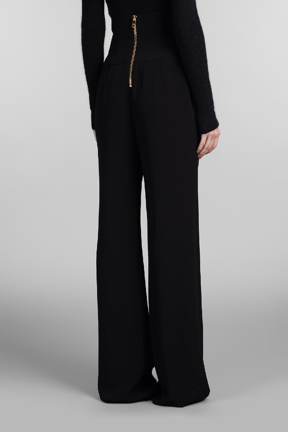 Deliberti Balmain Pantalone in viscosa nera cod. 406835 - Deliberti The Luxury Shopping Offerta natalizia