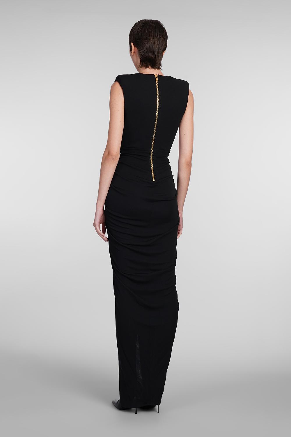 Deliberti Balmain Abito in viscosa nera cod. 406837 - Deliberti The Luxury Shopping Offerta per la Festa della Mamma