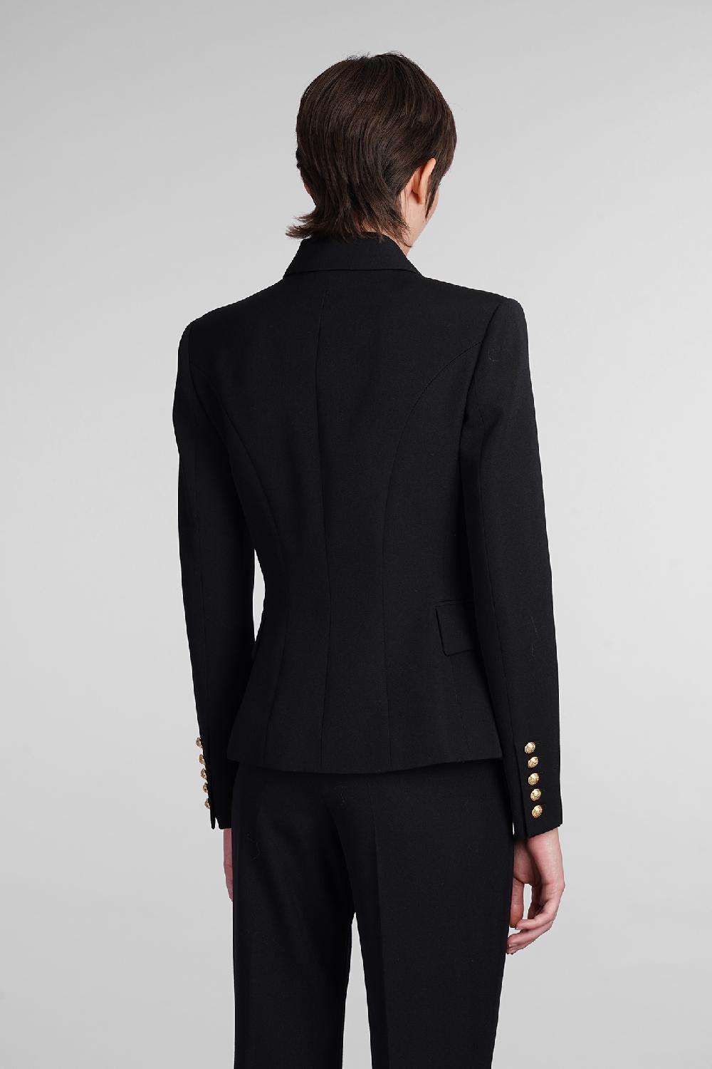 Deliberti Balmain Blazer in lana nera cod. 406839 - Deliberti The Luxury Shopping Offerta San Valentino