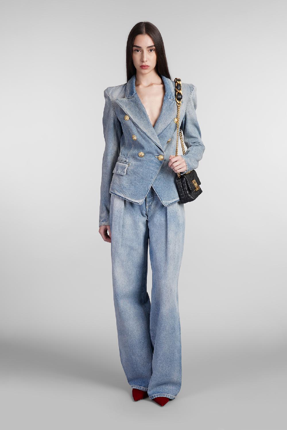Deliberti Balmain Blazer in cotone blu cod. 406840 - Deliberti The Luxury Shopping Offerta Anniversario