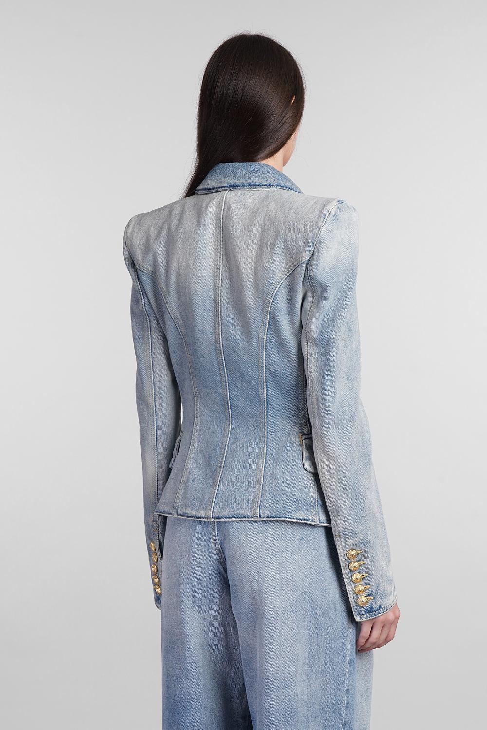 Deliberti Balmain Blazer in cotone blu cod. 406840 - Deliberti The Luxury Shopping Offerta Anniversario