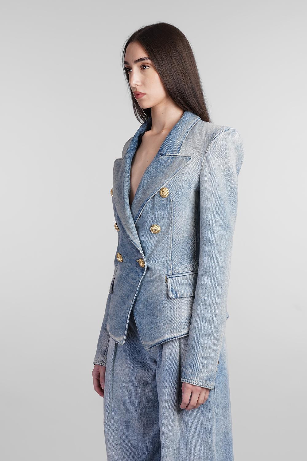 Deliberti Balmain Blazer in cotone blu cod. 406840 - Deliberti The Luxury Shopping Offerta Anniversario