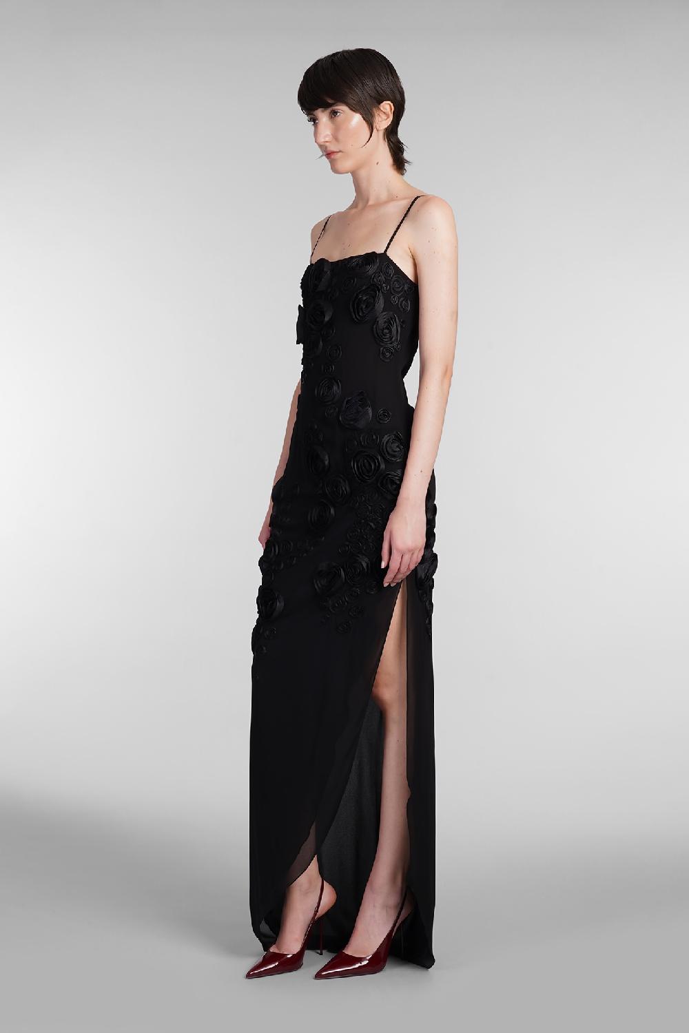 Deliberti Blumarine Abito in viscosa nera cod. 403536 - Deliberti The Luxury Shopping Vendita calda