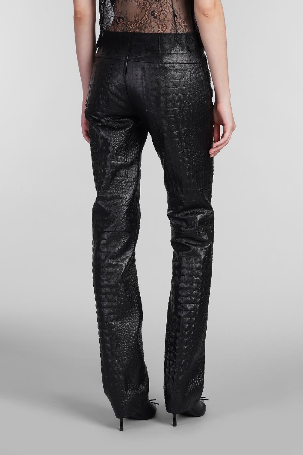 Deliberti Blumarine Pantalone in pelle nera cod. 403540 - Deliberti The Luxury Shopping Offerta migliore
