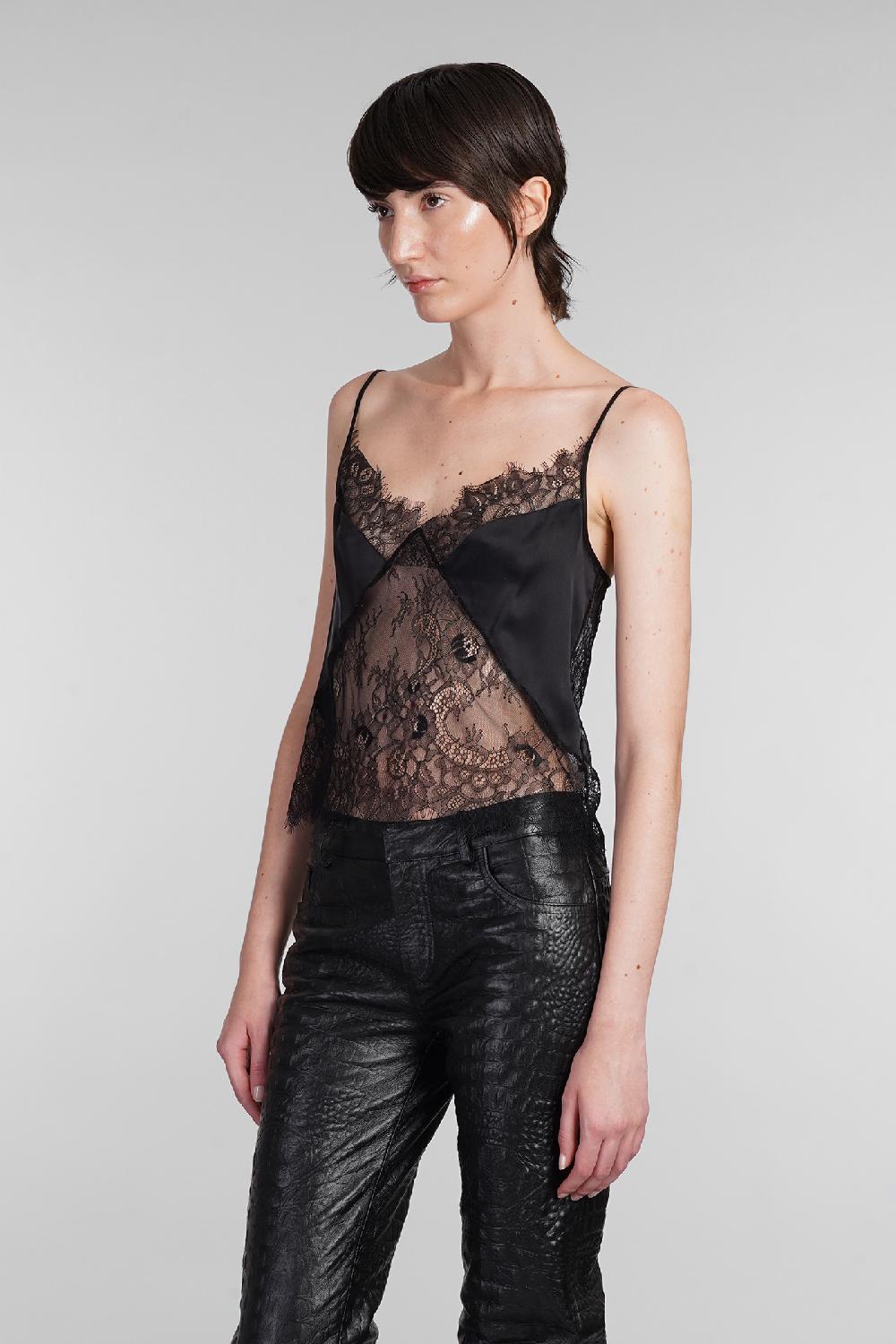 Deliberti Blumarine Topwear in poliammide nera cod. 403549 - Deliberti The Luxury Shopping Offerte esclusive