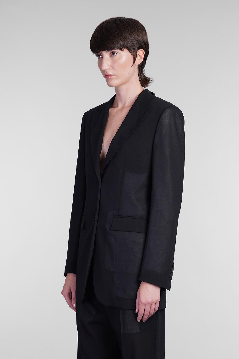 Deliberti Blumarine Blazer in lana nera cod. 405283 - Deliberti The Luxury Shopping Liquidazione