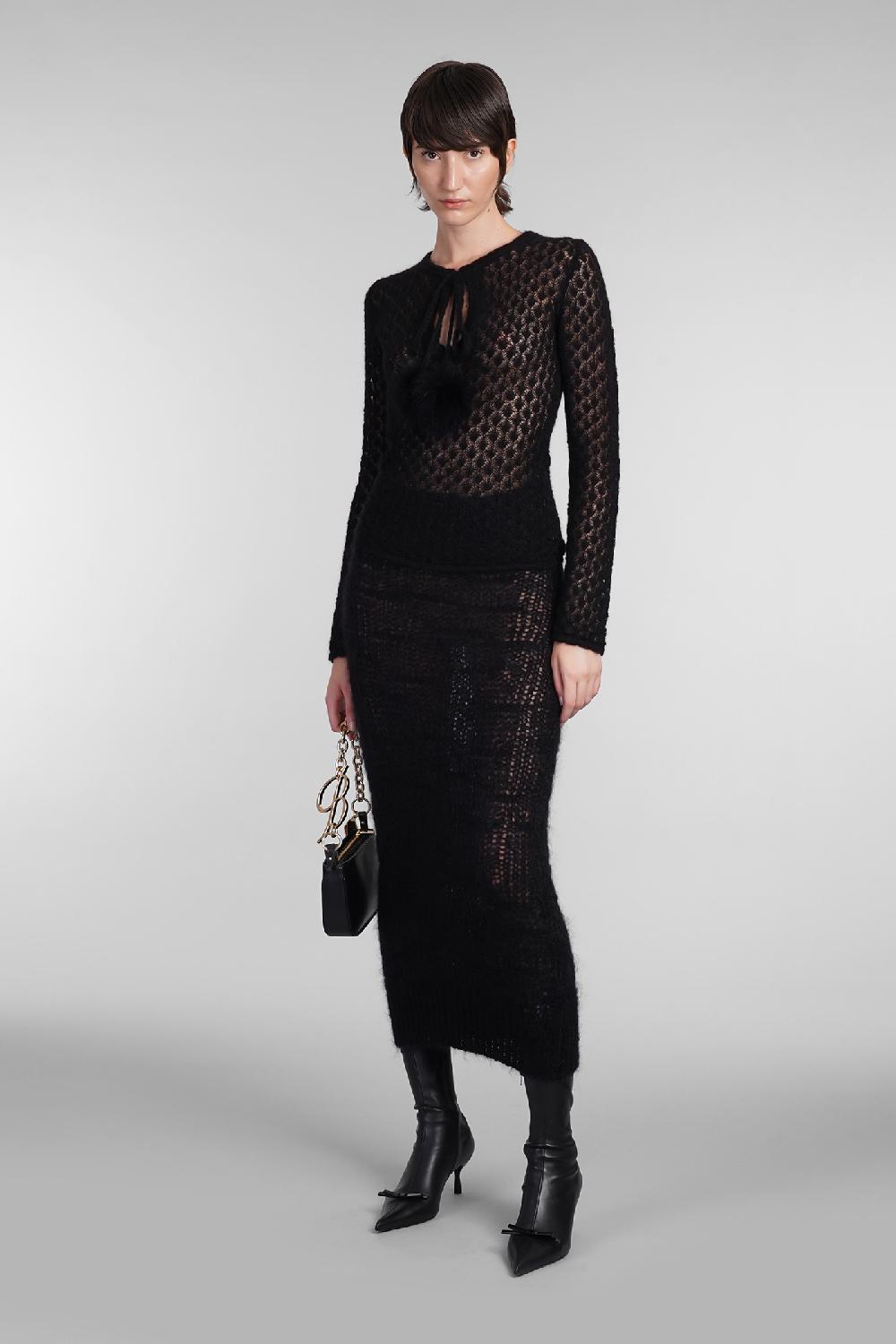 Deliberti Blumarine Gonna in lana nera cod. 403550 - Deliberti The Luxury Shopping Offerte giornaliere